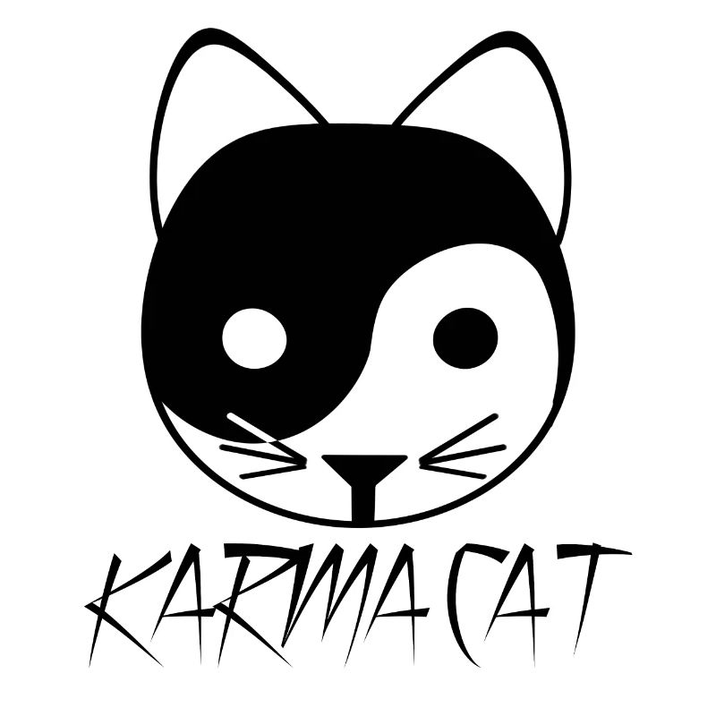 Karma Katze Ying Yang Geschenk Kätzchen Nirvana