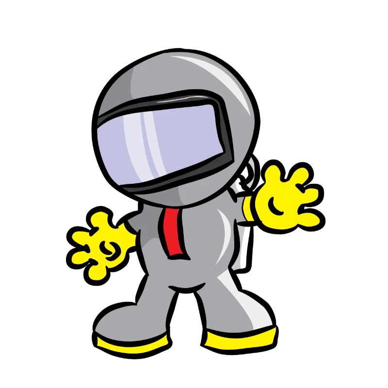 Cool sparkling astronauts