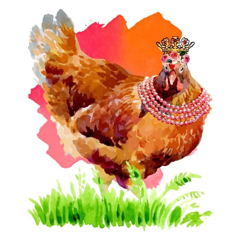 Aquarell Huhn