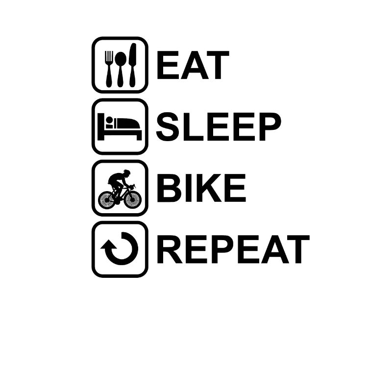 Manger répéter vélo de sommeil