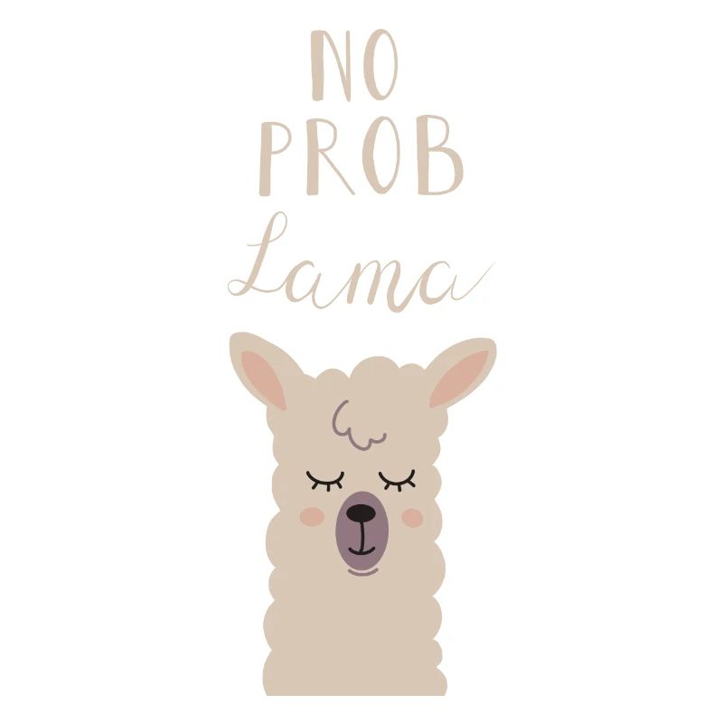 Pas de problème: conception drôle de lama