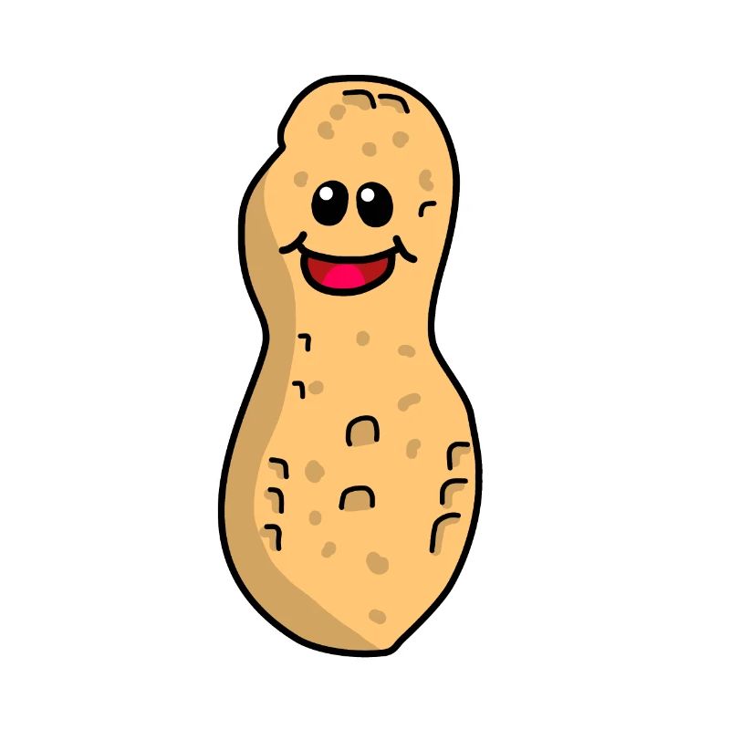 Peanut Peanut Funny Cute Nut Emotion Happy