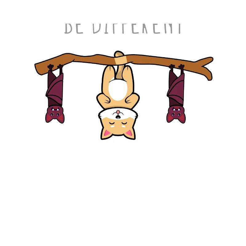 Be Different Mignon Chat Sois Anders