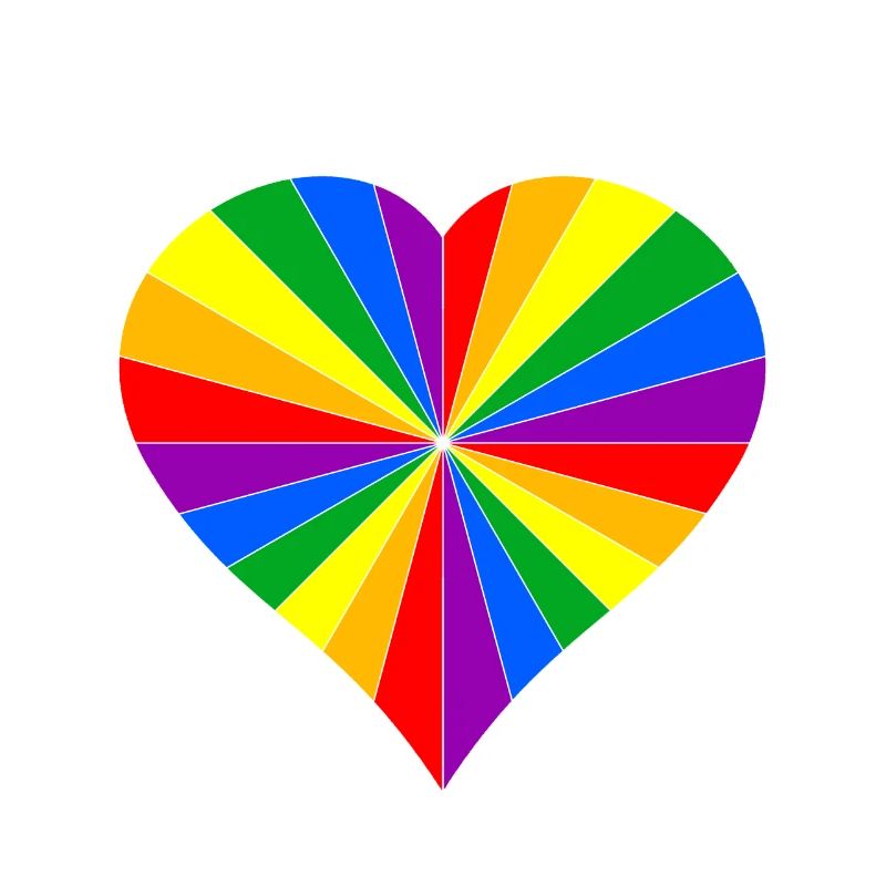 LGBT Herz Liebe Regenbogen