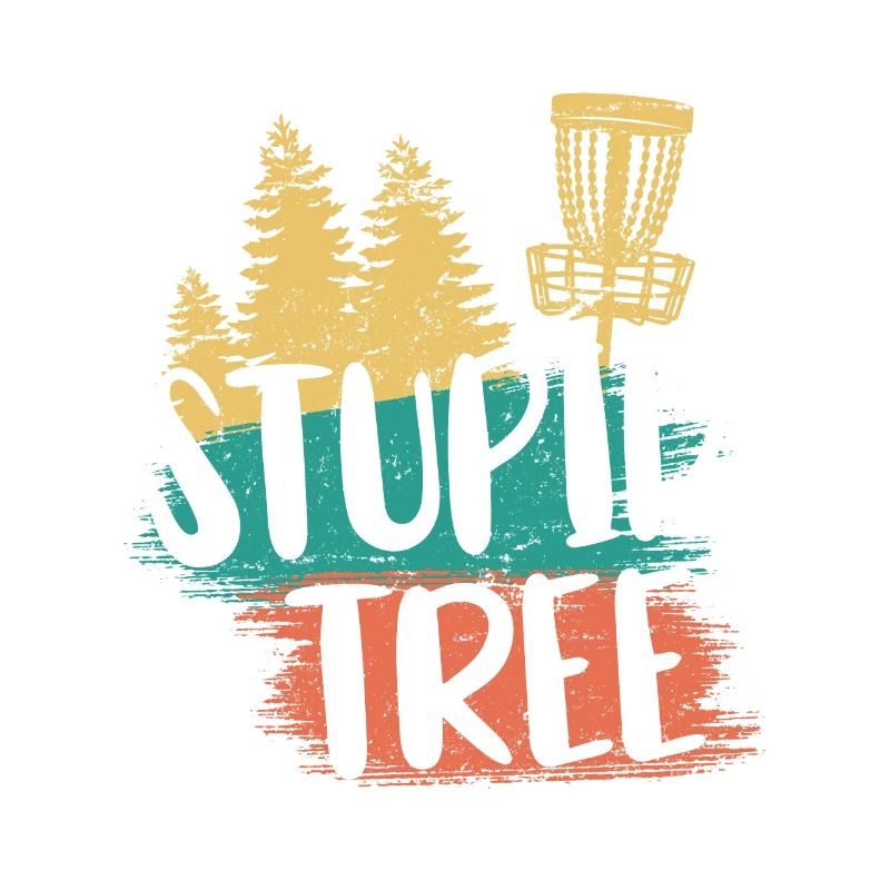 Stupid Tree Discgolf Geschenk Disc Golf