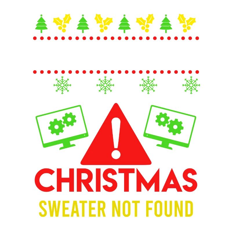 Christmas Spruch 404 Error Sweater not Found