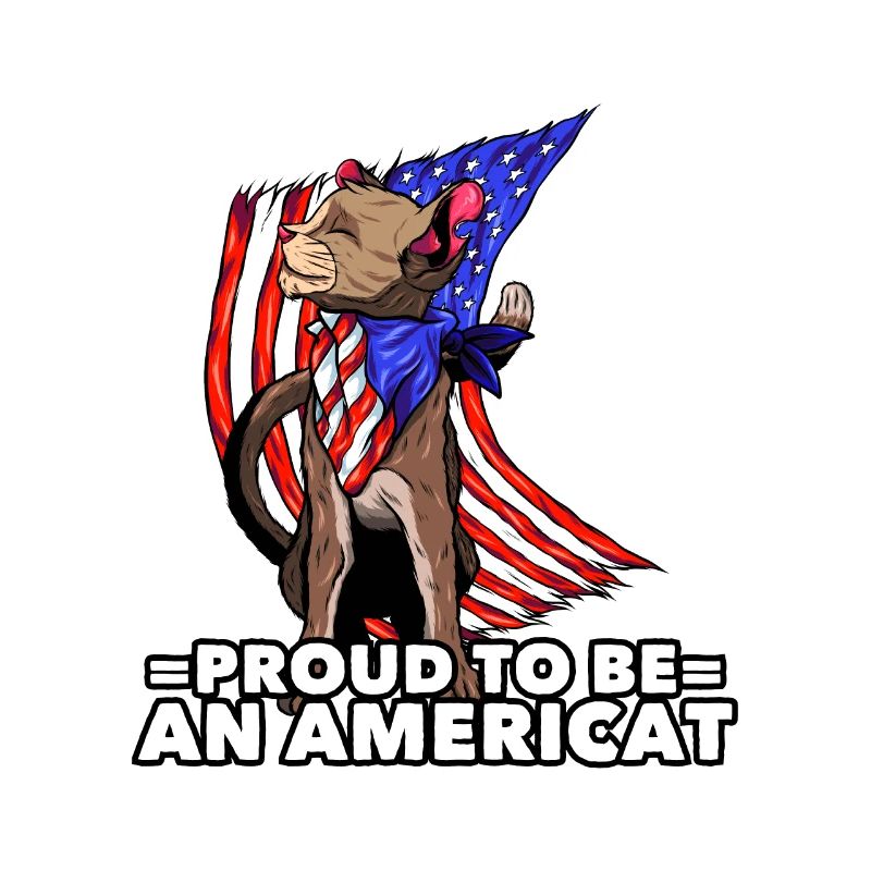 Proud to be an ameri-cat 4. Juli