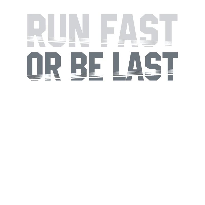 Schnell laufen oder der letzte Läufer sein