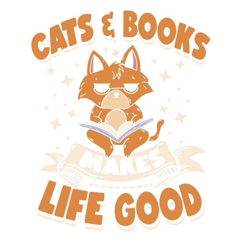 Book Is Good Cat Makes It Better |