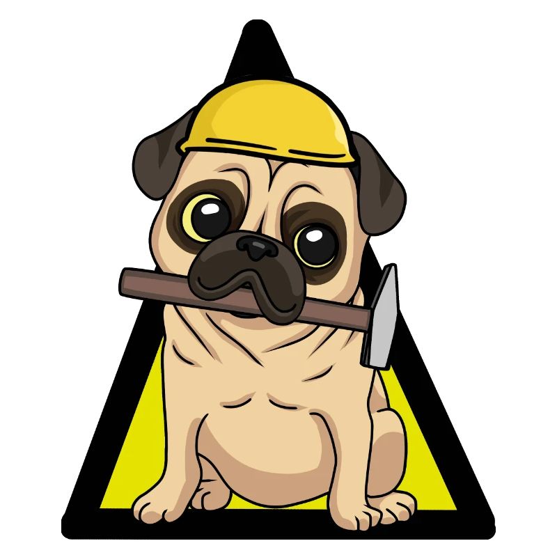 Construction site dog builder craftsman trade craftsmen