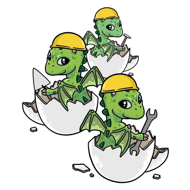 Dino Craftsman Eggshell Tool Professions Work