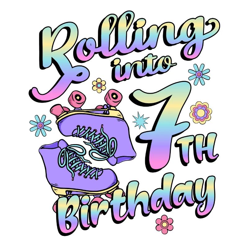 Rolling Into 7th Birthday Quad Skater