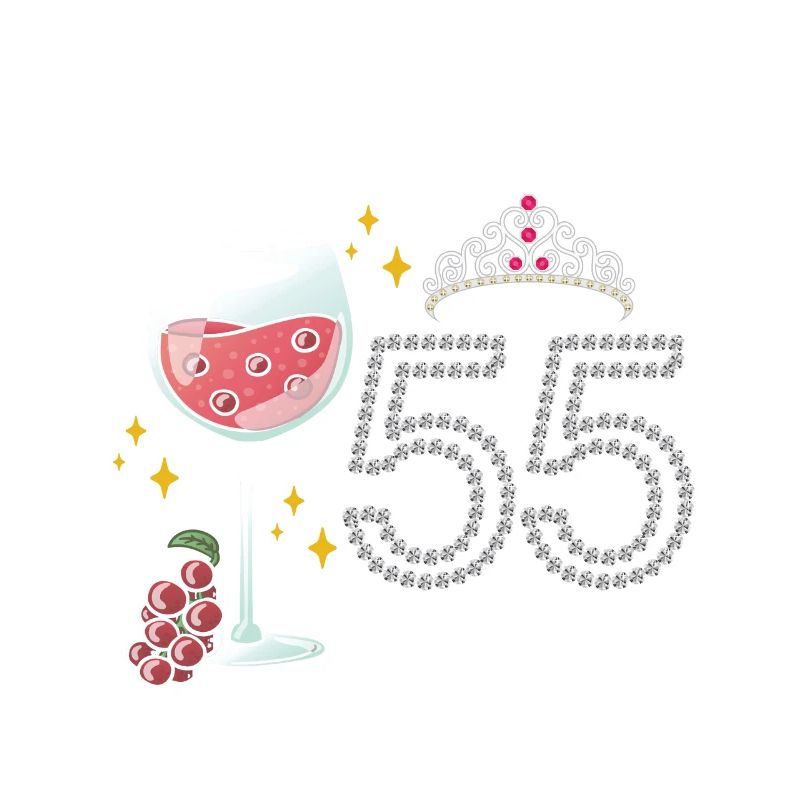 Vive les 55 ans de raisin célébration du 55e anniversaire