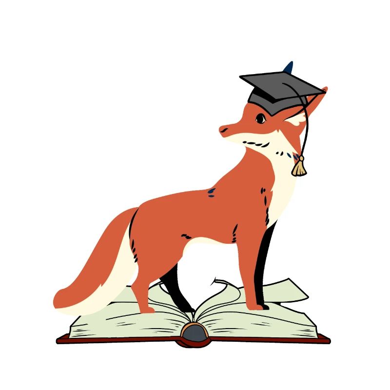 Fox Abitur learn smart wise wisdom wise