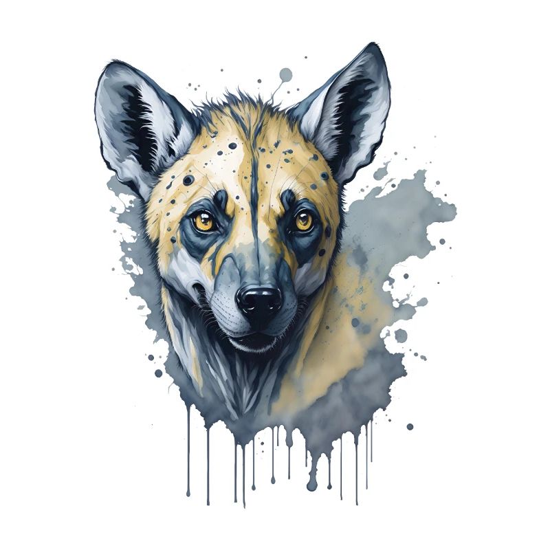 Aquarell Hyäne