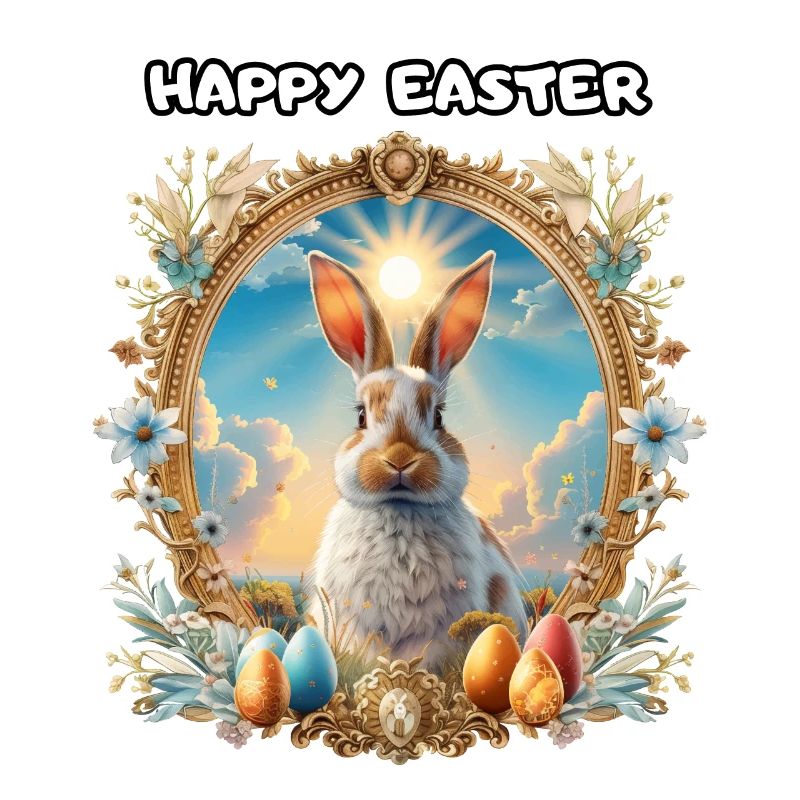 HAPPY EASTER, emblem, easter, easter bunny, beautiful,