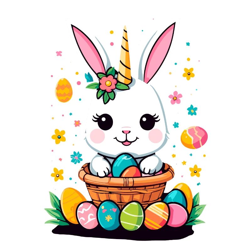 Funny Unicorn Easter Bunny Cute Easter Unicorn