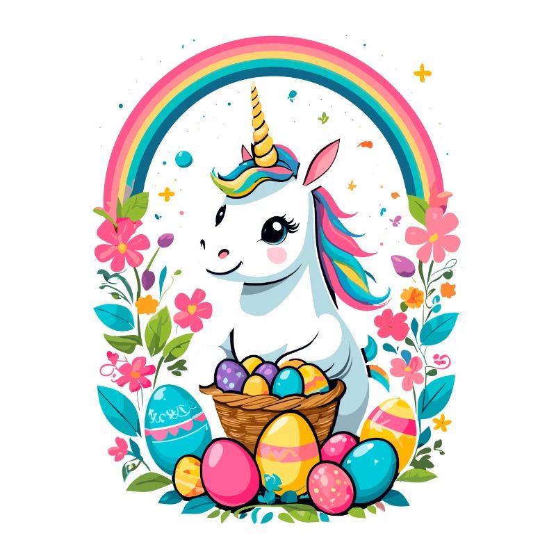 Funny Unicorn Easter Bunny Cute Easter Unicorn