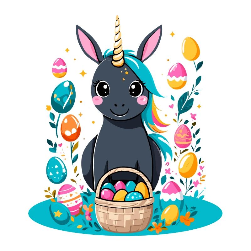 Funny Unicorn Easter Bunny Cute Easter Unicorn