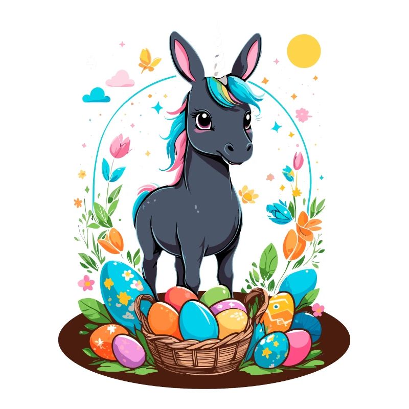 Funny Unicorn Easter Bunny Cute Easter Unicorn