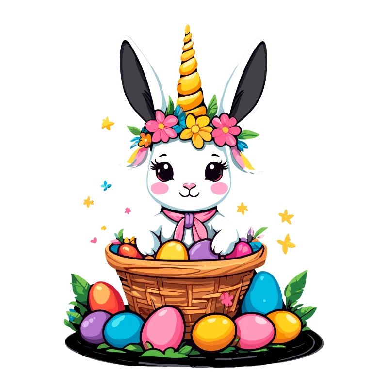 Funny Unicorn Easter Bunny Cute Easter Unicorn