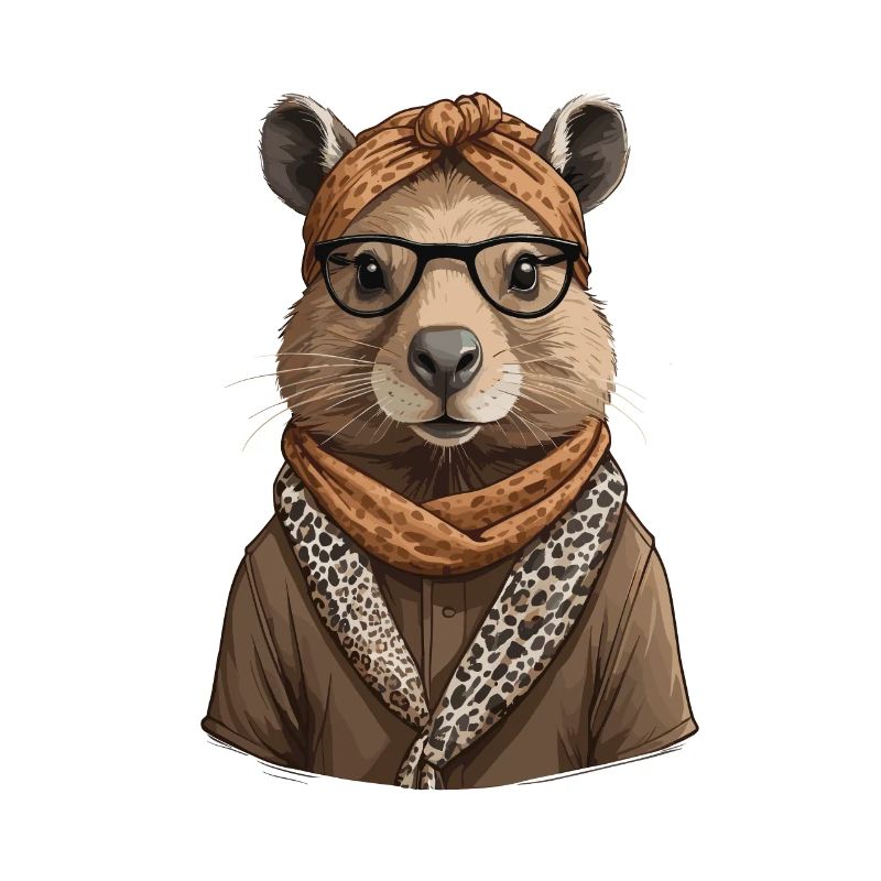Drôle Capymama Capybara Mère Design