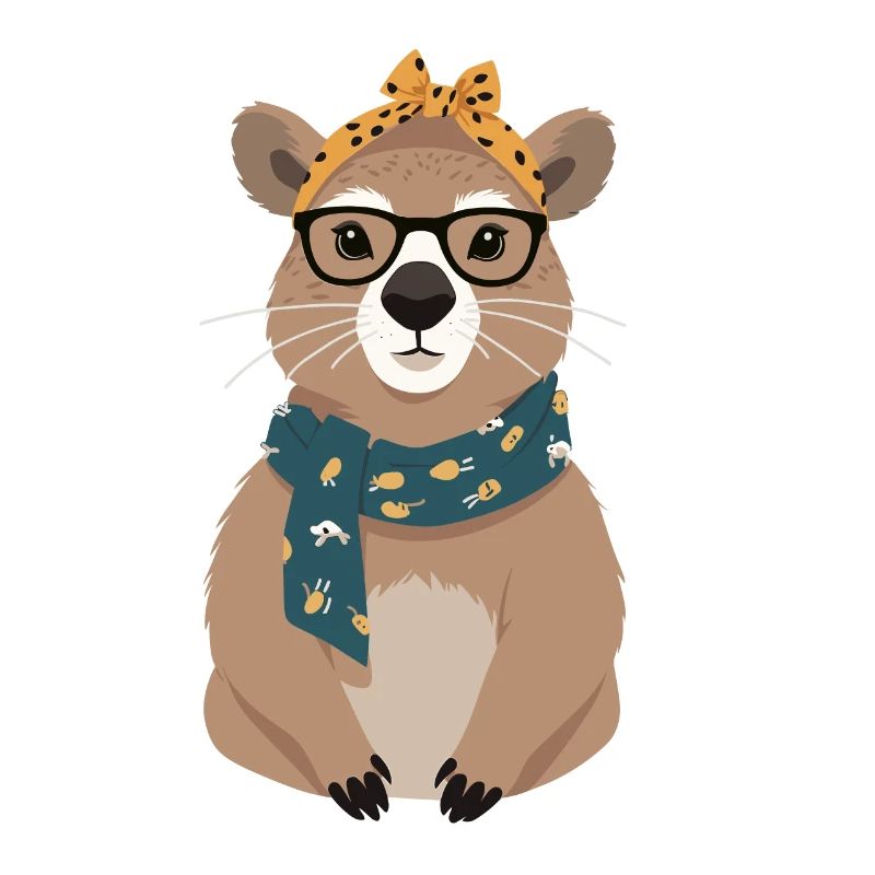 Drôle Capymama Capybara Mère Design