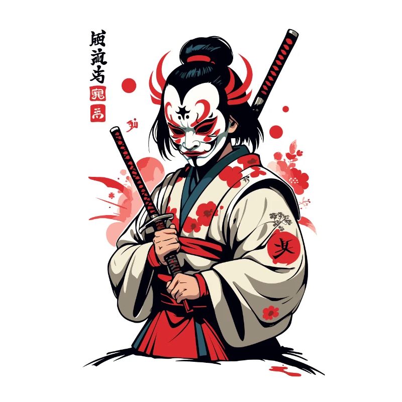 Oni Dämonen Maske Samurai Japanischer Dämon Kultur