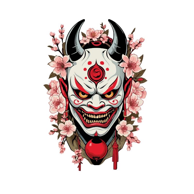 Oni Dämonen Maske Samurai Japanischer Dämon Kultur