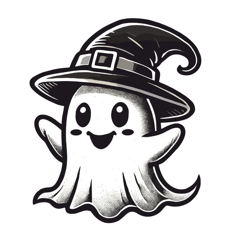 Funny Witch Ghost Spooky Party