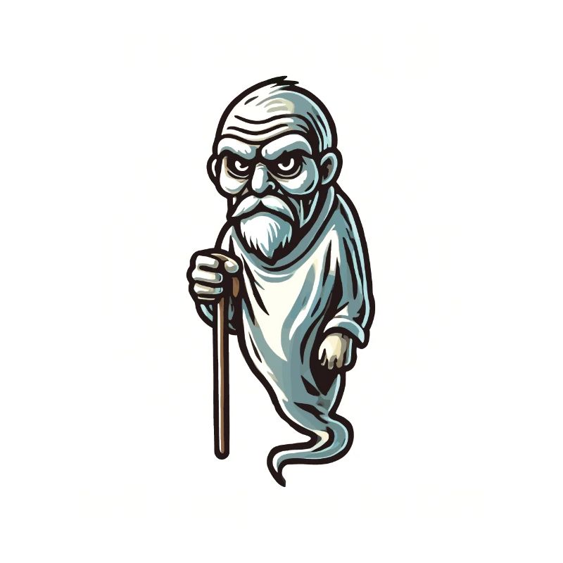 Grumpy Old Boo Sheet Funny Saying Design