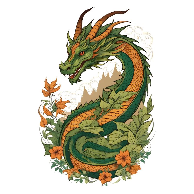 Mystischer Garten der Drachen