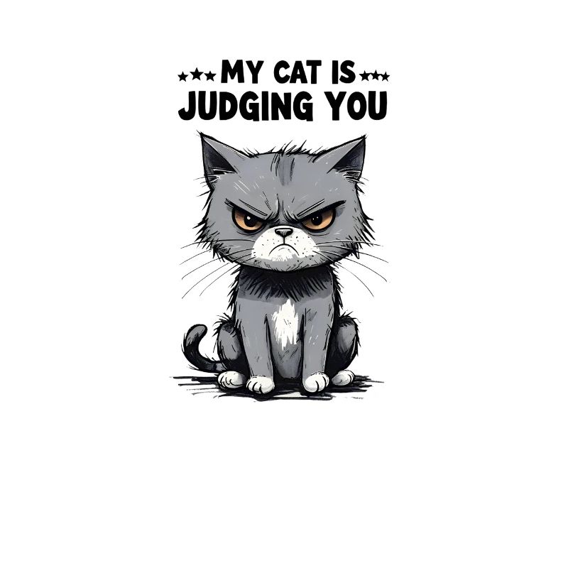 My Cat Is Judging You: Grumpy Tabby