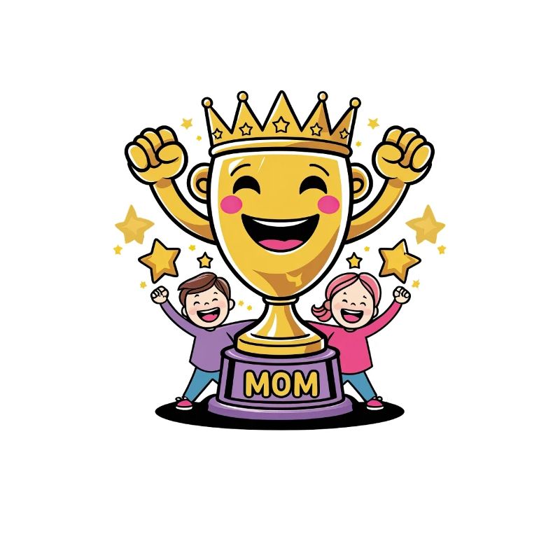 Beste Mama Trophäe – Süßes Muttertagsmotiv