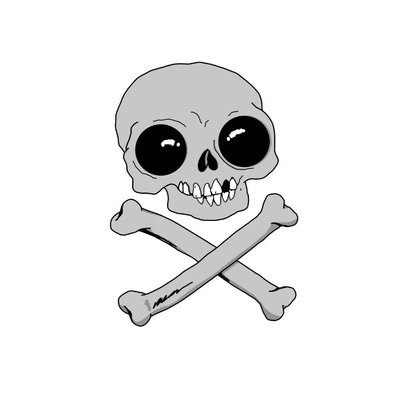 ☠️ Tshirt Bones & Skulls Idée cadeau pour amis