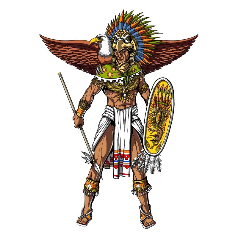 Aztec Eagle Warrior Native Mexican Indian