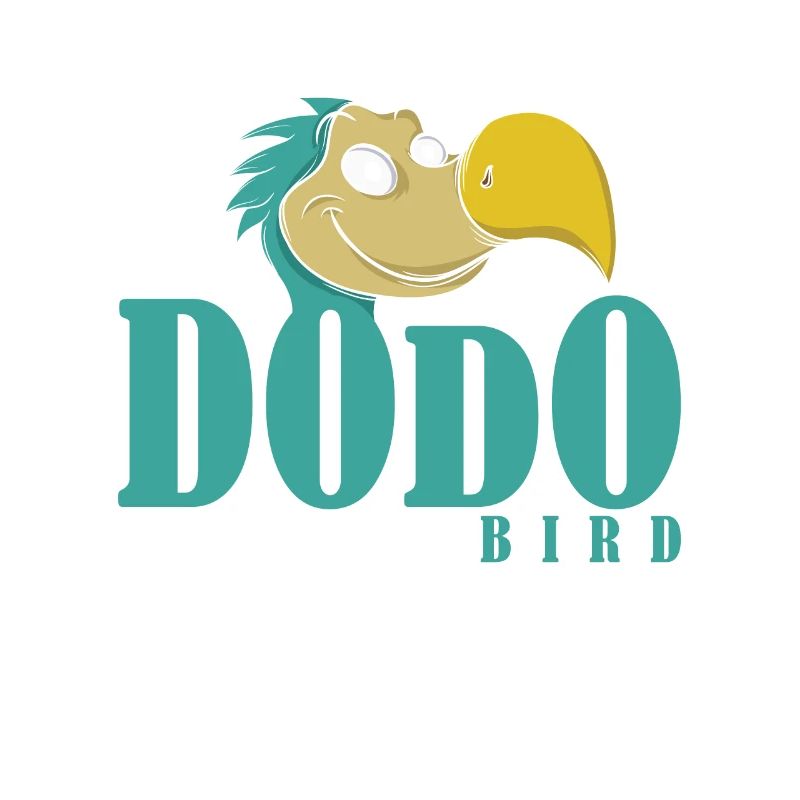 Dodo Schrift mit Dodokopf