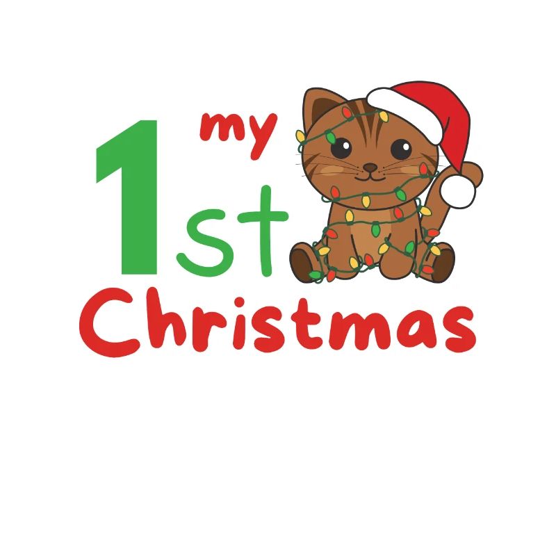 Chat de Noël Chats mon 1er Noël