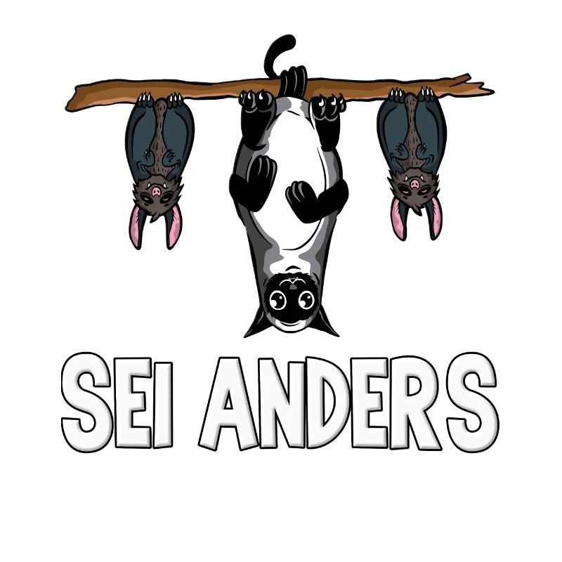 Lustige Katzen Sei Anders Be Different Schwarze