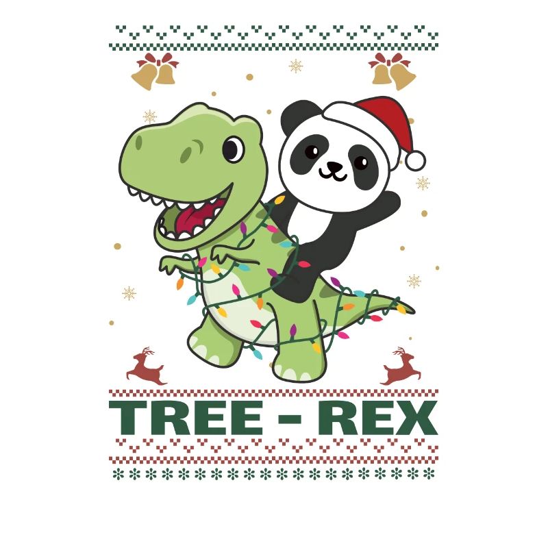 Joyeux Noël moche Noël Panda Tree Rex