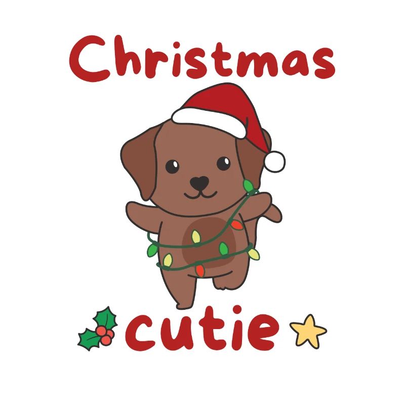 Chien de Noël Labrador Mignon de Noël