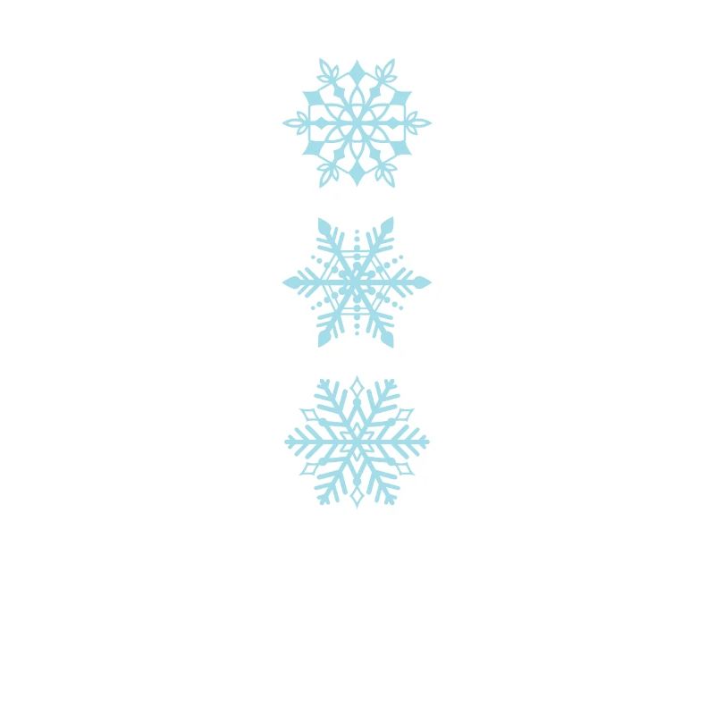 Flocons de neige de différents types Hiver
