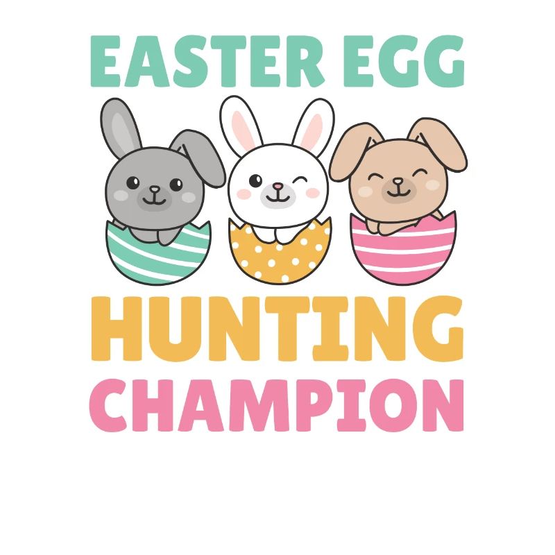 cute bunnies for Easter with Easter eggs bunny