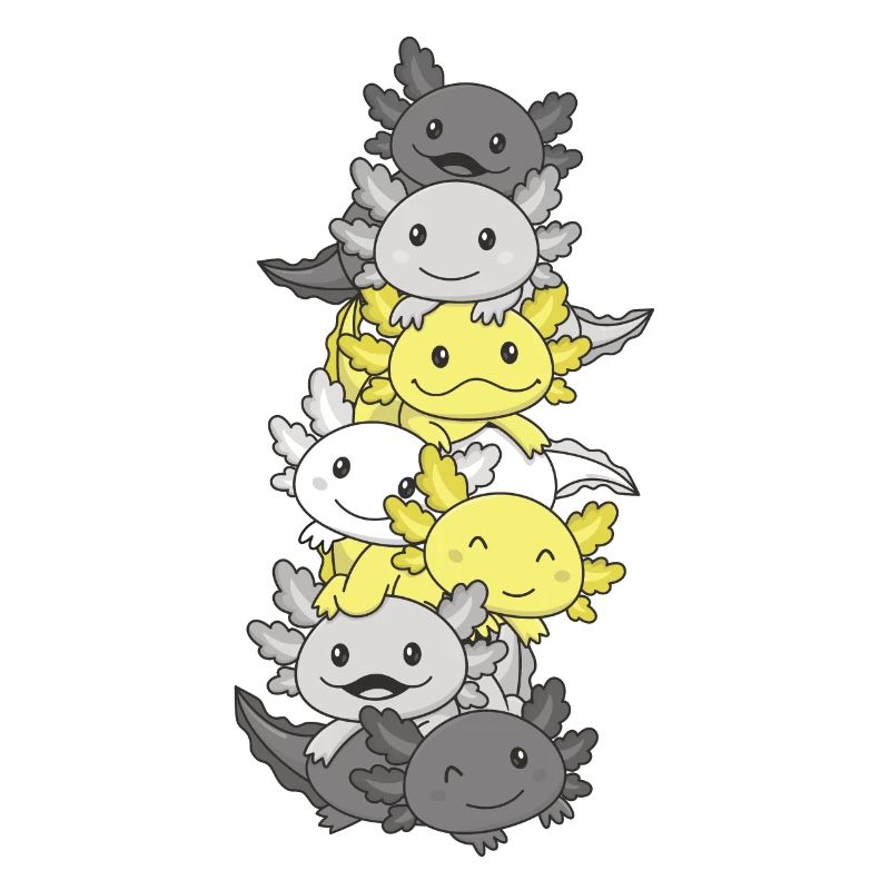 Demigent Flag Pride LGBTQ Mignon Axolotl Stack