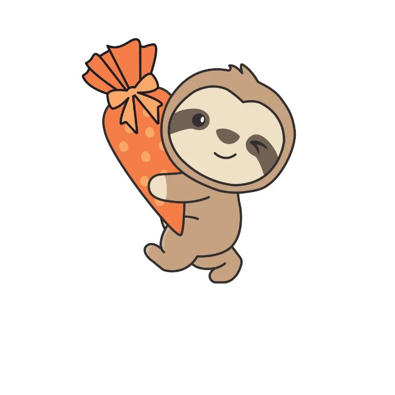 Bye bye nursery hello school sloth