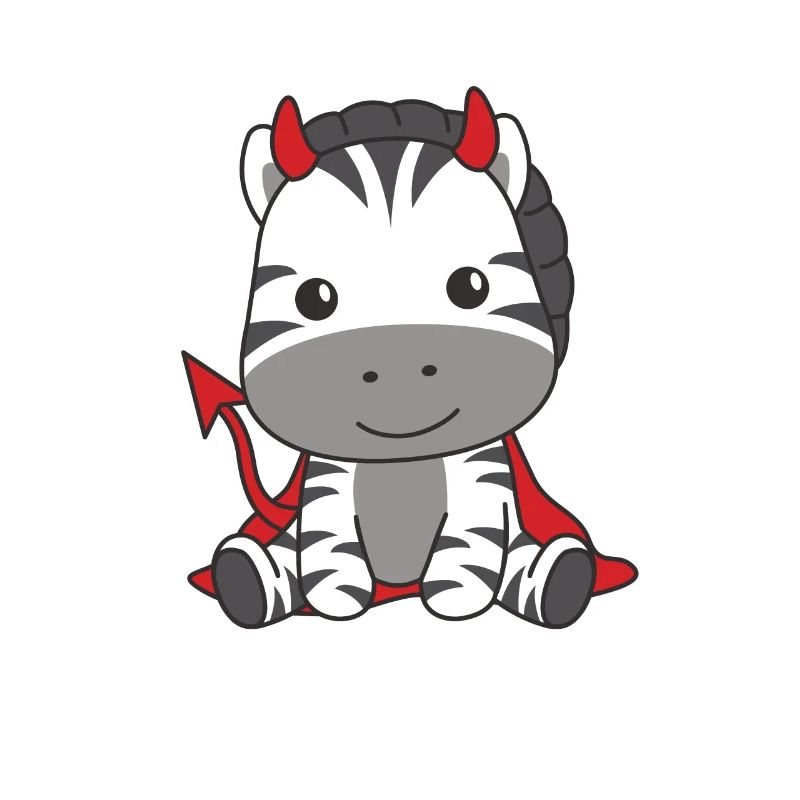 Zebra Happy Halloween Teufel Kostüm