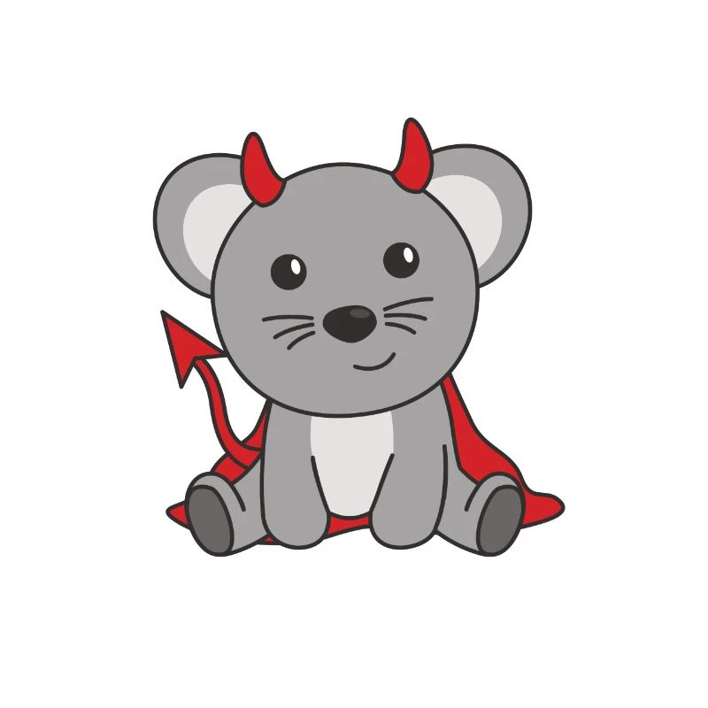 Mouse Happy Halloween Devil Costume