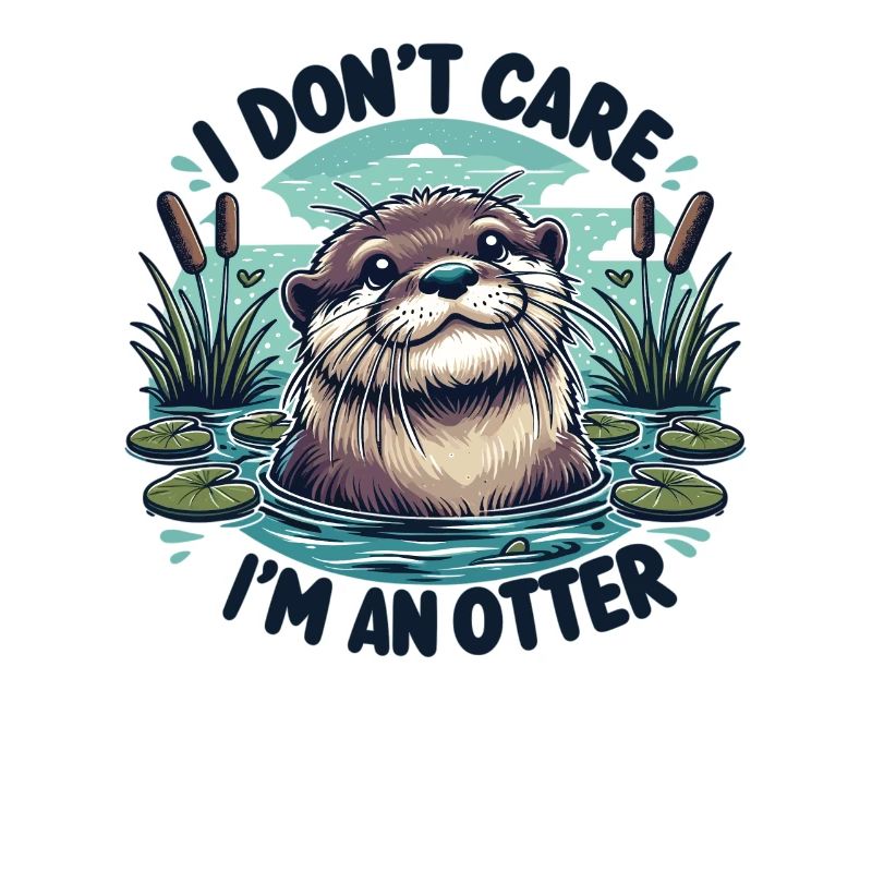 Mir egal ich bin ein Otter. - süßer Otter