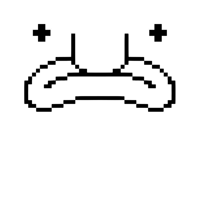 Drôle Blob Poisson Visage Pixel