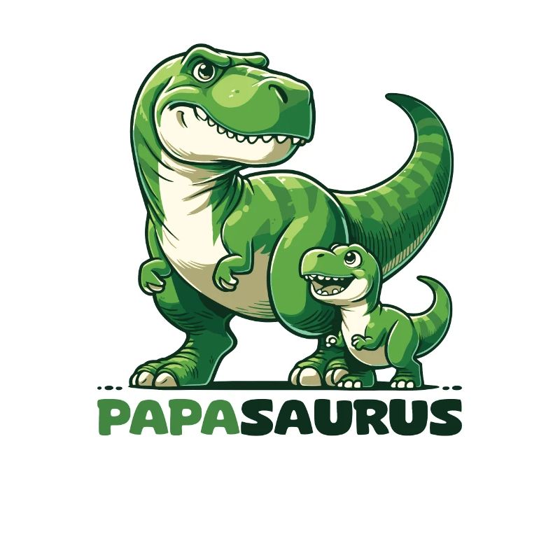 Papasaurus Father's Day Best Dad T-Rex Dinosaur